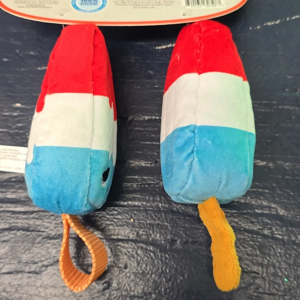 Bark Mom & Popsicle Dog Toys Size Small 0-20‎ Pounds NWT